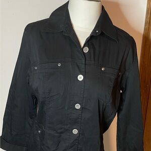 Chico's Black Jean Jacket